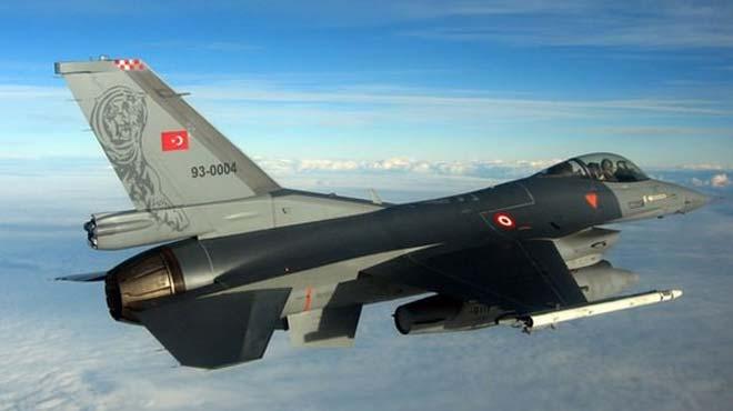 14 adet Trk F-16's Suriye snrnda