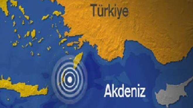 Akdeniz'de 5.2 byklnde deprem