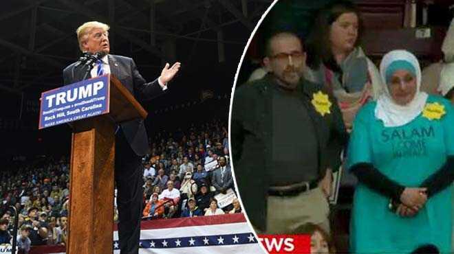 Donald Trump Mslman kadn salondan attrd