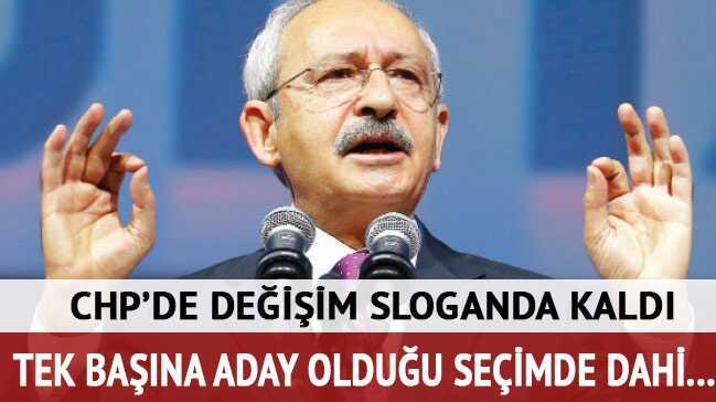 CHP'de deiim'slogan'da kald