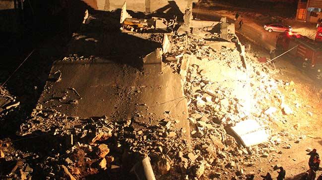 Gaziantep'te Suriyelilerin kald 3 katl bina kt