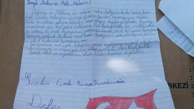 Siirt'te bir polis kznn yazd mektup duygulandrd