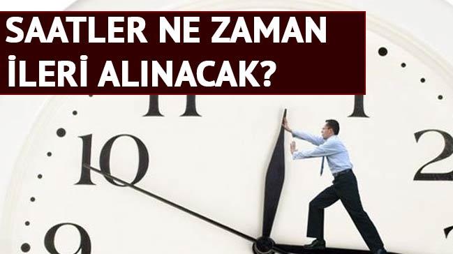 Saatler ne zaman ileri alnacak" (2016 yaz saati uygulamas)