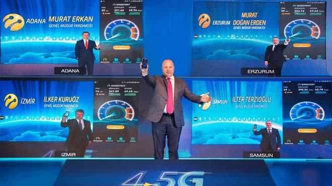 Turkcell 4.5G ebekesi 81 ilde birden hazr