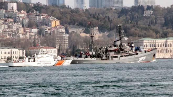 Rus sava gemisi stanbul Boazndan geti