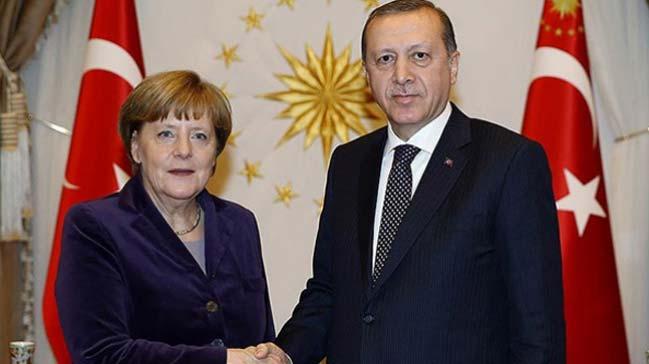 Cumhurbakan Erdoan, Merkel'i kabul edecek