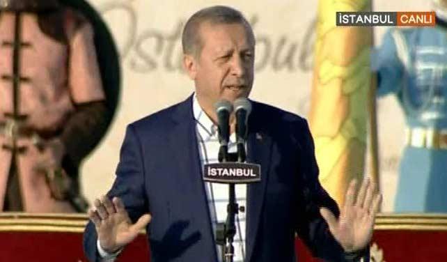 Erdoan: Onlarn derdi fethin intikamn almaktr