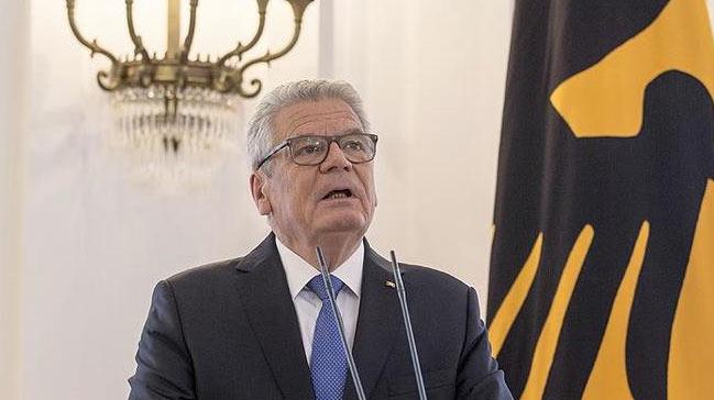 Almanya Cumhurbakan Gauck protesto edildi