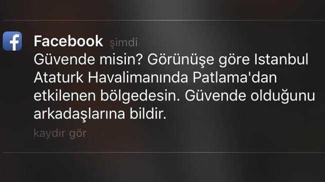 Facebook'tan 'gvendeyiz' dedi, patlamada hayatn kaybettii ortaya kt