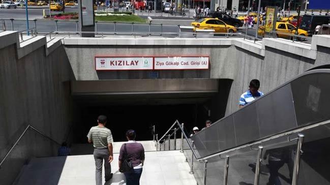 Ankara metrosunda panik yaratan olay