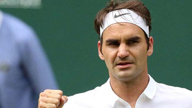 Federer Wimbledon'da yar finalde