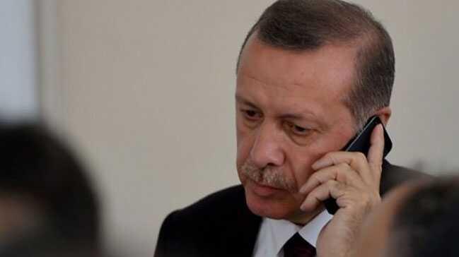 Erdoan'dan teekkr telefonu