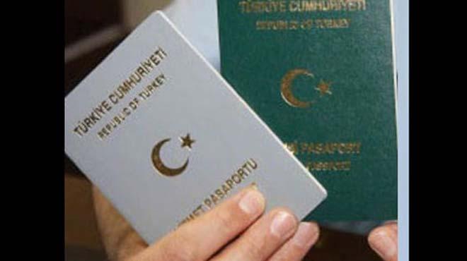 Yeil ve gri pasaportlara sk takip