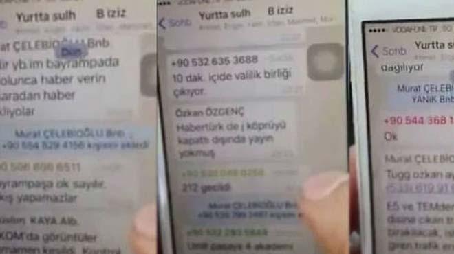 Darbecilerin Whatsapp konumalar deifre oldu