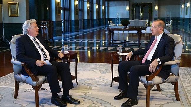 Cumhurbakan Erdoan Alman ARD'ye konutu