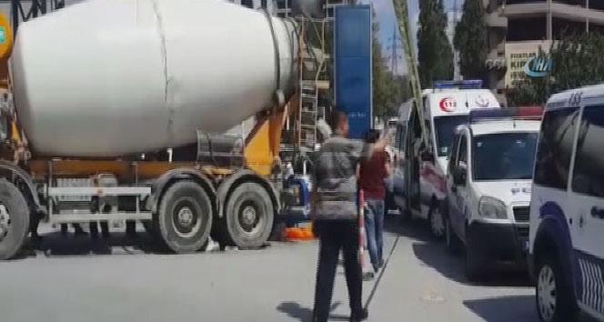 Davutpaa'da beton mikser deheti