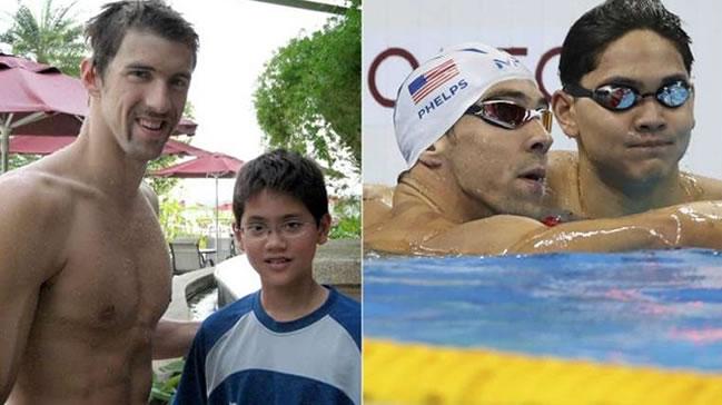 Michael Phelps hayran Joseph Schooling'e geildi