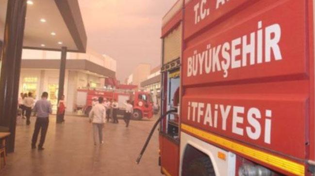 Nazilli'de AVM'den dumanlar ykseldi