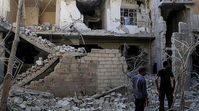 Esed gleri yine sivilleri bombalad