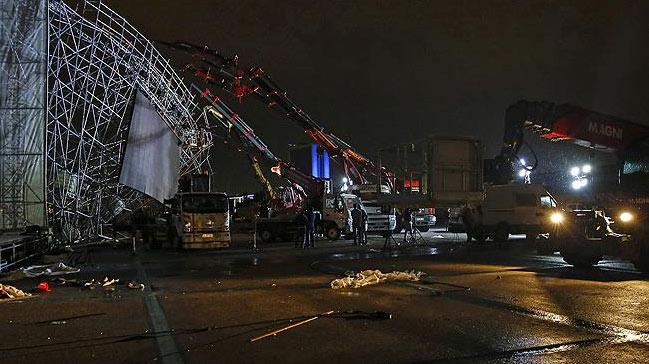 Ankara'da Atatrk Kltr Merkezi'ne kurulan sahne kt!