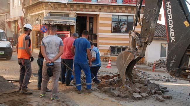 anakkale'de doalgaz boru hatt delindi