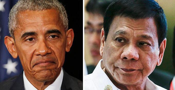 Obama ve kendisine kfreden Duterte iin fla iddia