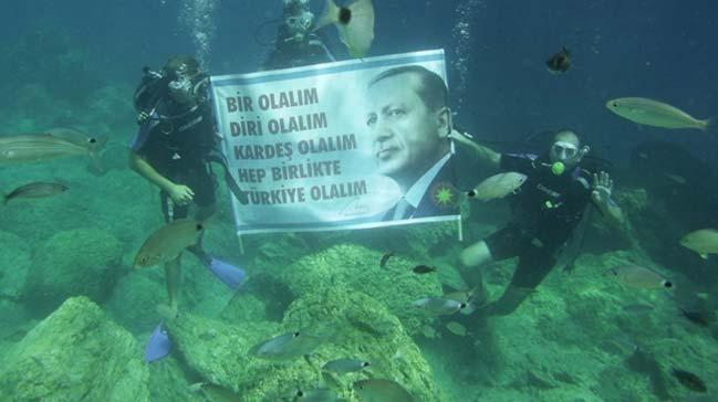 Cumhurbakan Erdoan'a su altndan destek mesaj