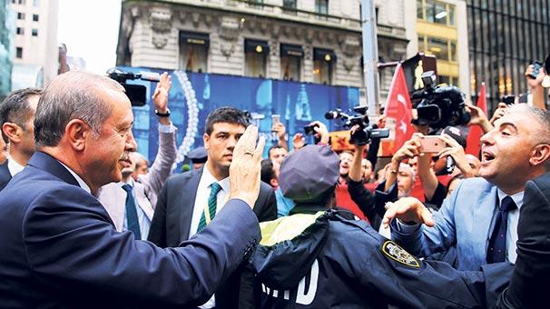 New York'ta Cumhurbakan Erdoan'a cokulu karlama