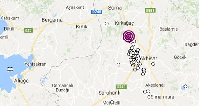 Akhisarda 3.7 iddetinde deprem meydana geldi