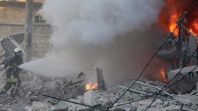 Halep'te sivil yerleim alanlarna saldr: 15 l