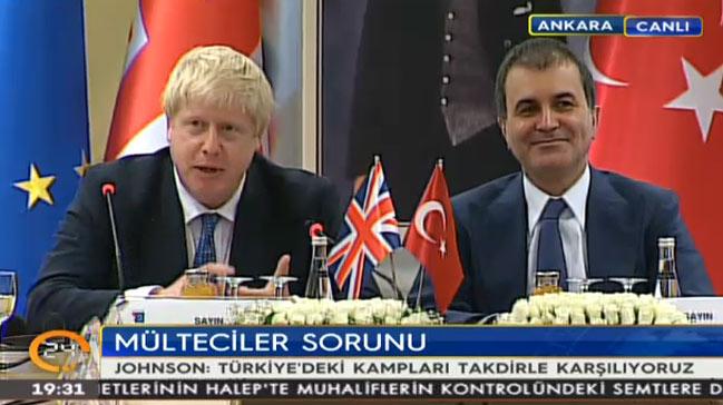 Johnson: Trkiye mlteci sorunu konusunda takdiri hak ediyor