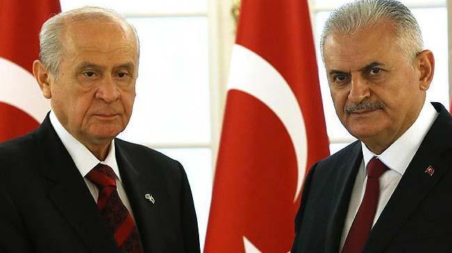 Babakan Binali Yldrm, MHP lideri Devlet Baheli ile grecek