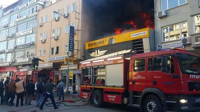 Bursa'da lastikide byk yangn