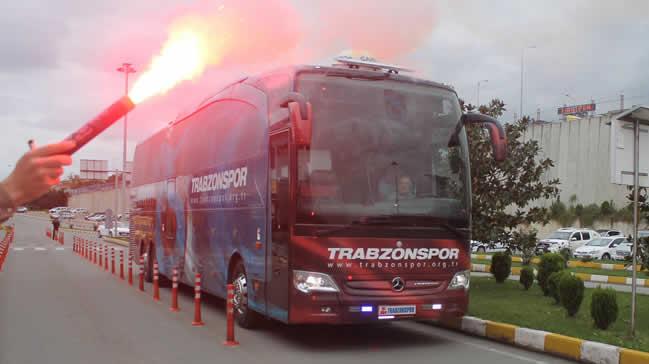 Trabzonspor kafilesi stanbul yolunda