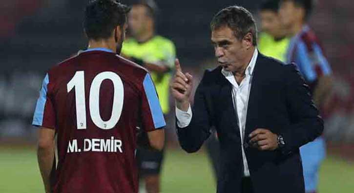 Trabzonspor'da Ersun Yanal ile Muhammet Demir kavga etmi!