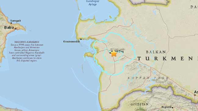 Trkmenistan'da 5.8 byklnde deprem