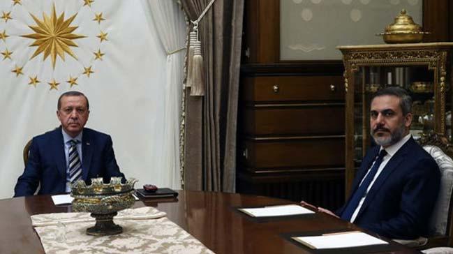 Cumhurbakan Erdoan Hakan Fidan' kabul etti