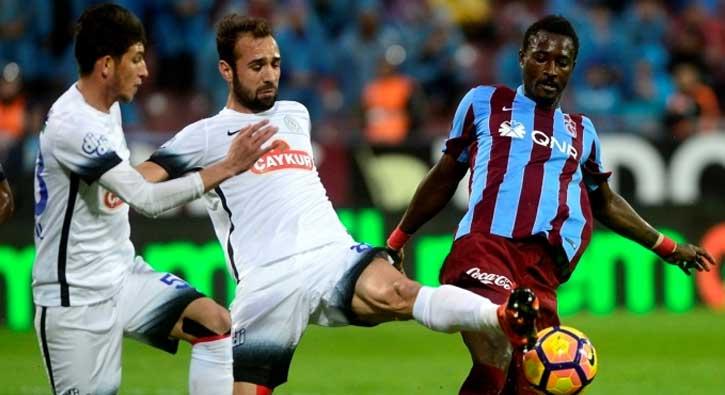 Trabzonspor ile Rizespor 2-2 berabere kald