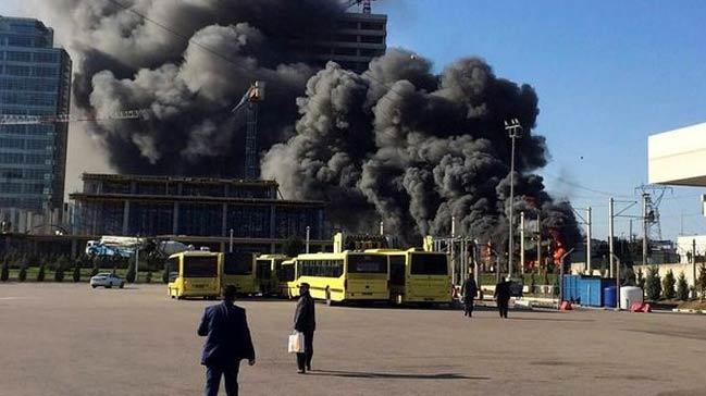 Bursa'da byk yangn! Metro seferleri durduruldu