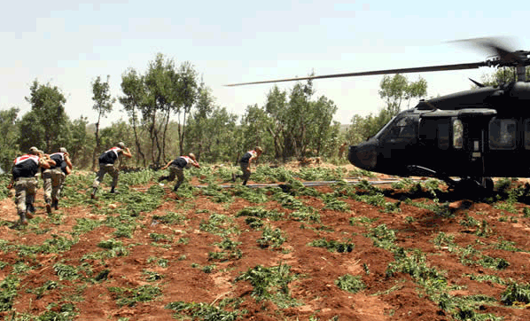 Terrn finans kayna uyuturucuya Lice'de byk darbe