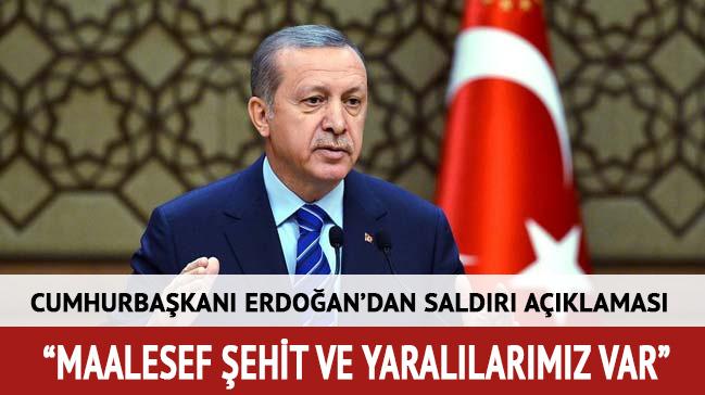 Cumhurbakan Erdoan: Maalesef ehir ve yarallarmz var 