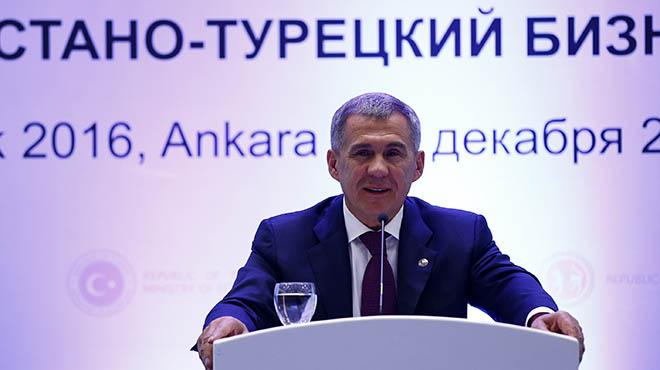 Tataristan Cumhurbakan Minnihanov: Trkiye lkemize 2 milyar dolarlk yatrm yapt