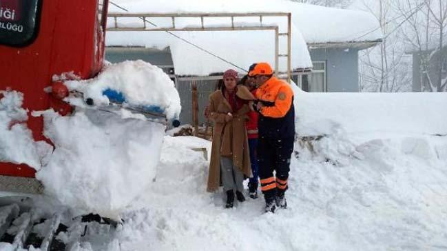 Kastamonu'da iki hasta paletli arala hastaneye gtrld