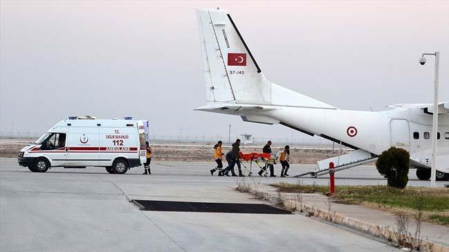 Halep'ten tahliye edilen yarallar Ankara'ya sevkedildi