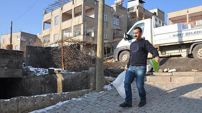 Siirt Belediyesi'nden terr madurlarna destek