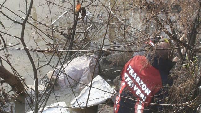 Trabzon'da derede ceset bulundu