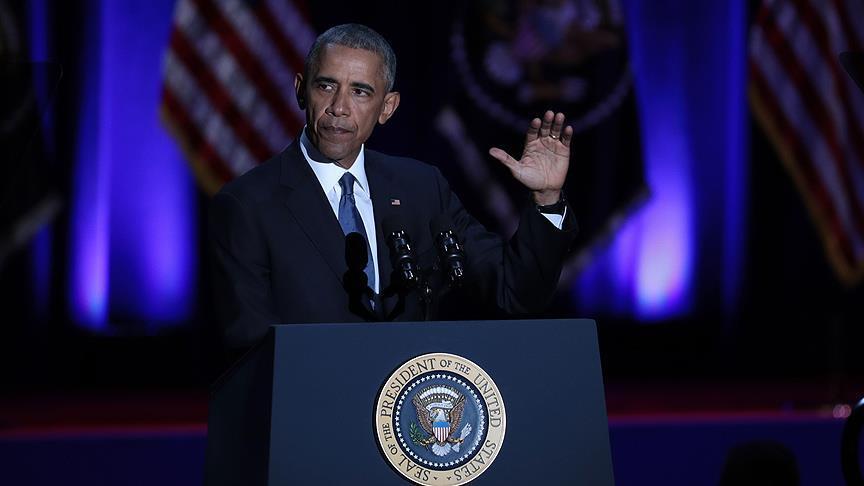 Obama'dan Chicago'da veda konumas