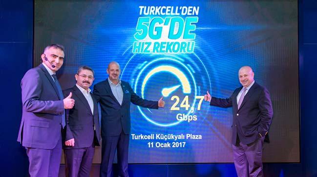 Trkiyenin ilk 5G testinde 24,7 Gbps rekor hza ulald