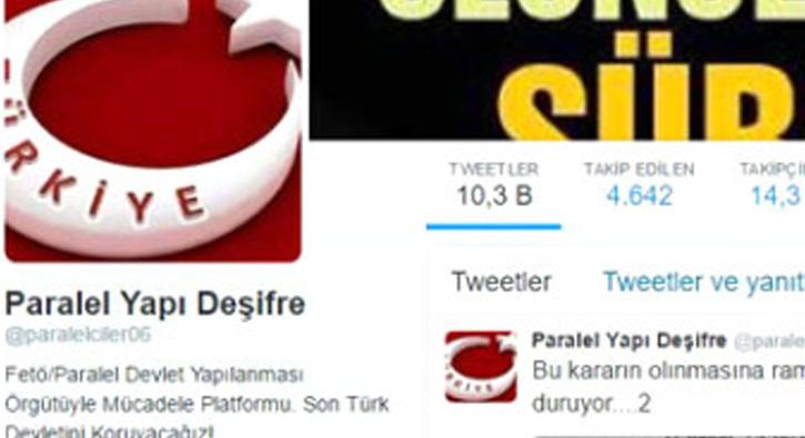 Twitter'daki 'Paralel Yapı Deşifre' kullanıcısı tutuklandı