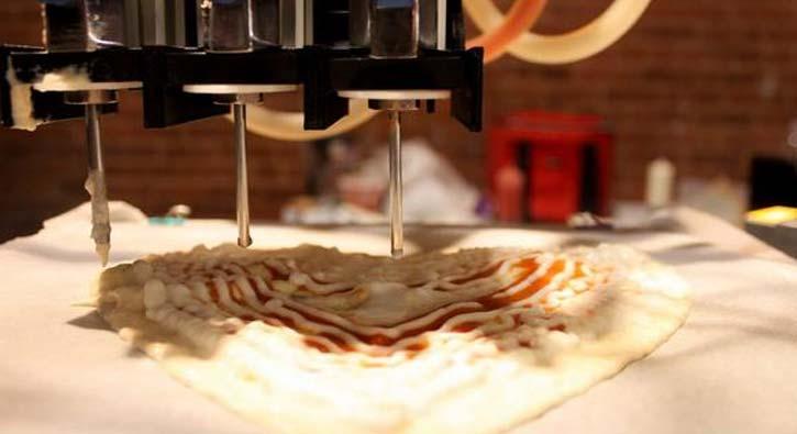 6 dakikada pizza yapan 3D yazc